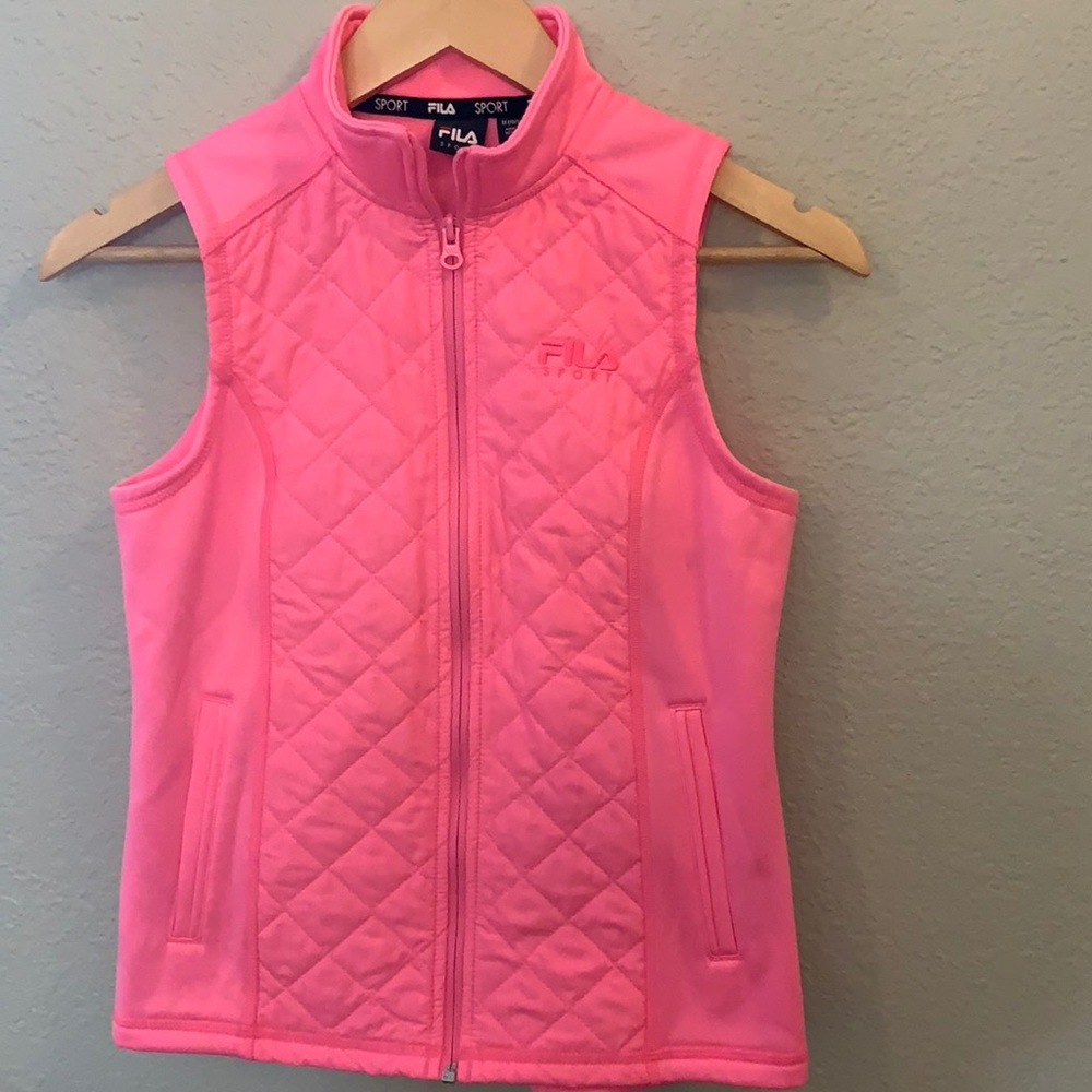 Girls Fila Sport Pink Vest
